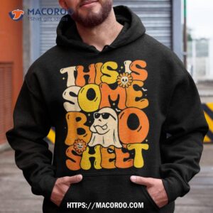 groovy halloween boo ghost costume this is some sheet shirt hoodie