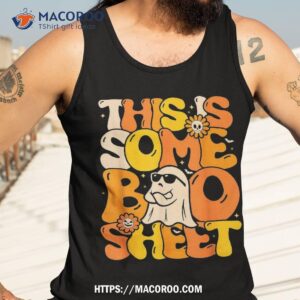 groovy halloween boo ghost costume this is some sheet shirt tank top 3