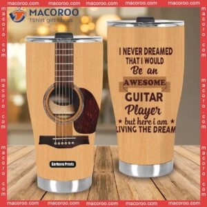 guitar player living dream steel tumbler 3