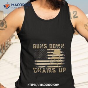 guns down chairs up fight in montgomery alabama brawl shirt tank top 3