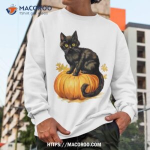 halloween black cat pumpkin costume for kids shirt sweatshirt