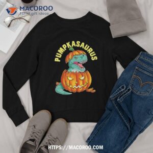 halloween boys pumpkasaurus dinosaur pumpkin funny t rex shirt sweatshirt 1