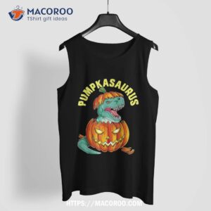 halloween boys pumpkasaurus dinosaur pumpkin funny t rex shirt tank top