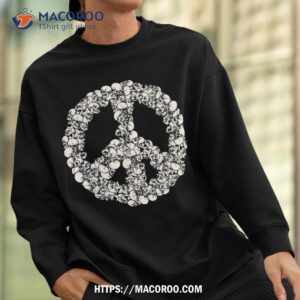 halloween costume skull peace sign grunge aesthetic 60s 70s shirt skeleton masks sweatshirt