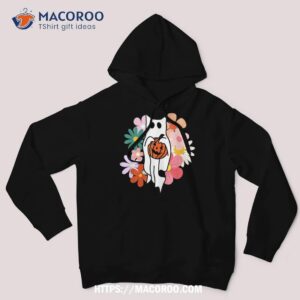 halloween costume vintage floral ghost cat pumpkin funny shirt halloween skull hoodie