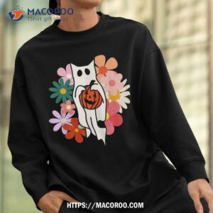 halloween costume vintage floral ghost cat pumpkin funny shirt halloween skull sweatshirt