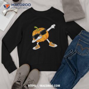 halloween dabbing pumpkin thanksgiving day boys girls kids shirt sweatshirt