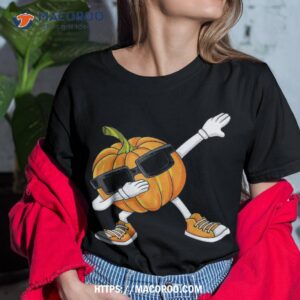 halloween dabbing pumpkin thanksgiving day boys girls kids shirt tshirt