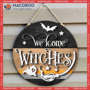 Halloween Front Door Sign, Decor, Hanger, Welcome Hanger,welcome Witches Hanger