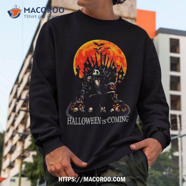 Halloween Is Coming Scary Skulls Castle Nightmare Orange Coo Shirt, Skull Pumpkin