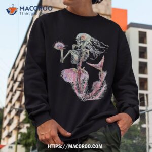 halloween mermaid funny skeleton sugar skull shirt halloween skull sweatshirt