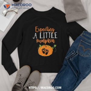 halloween pregnancy shirt mom to be expecting little pumpkin sweatshirt