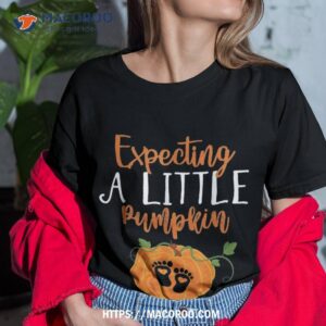 Halloween Pregnancy Shirt Mom To Be Expecting Little Pumpkin