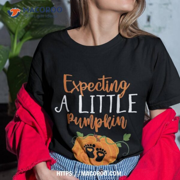 Halloween Pregnancy Shirt Mom To Be Expecting Little Pumpkin