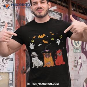 halloween pug dogs lovers mummy witch demon costumes shirt michael myers tshirt 1