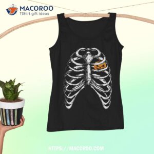 halloween pumpkin and ribs skeleton costume for amp shirt tank top