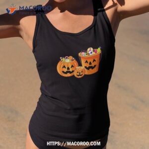 halloween pumpkin buckets shirt halloween pumpkin tank top 2