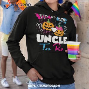 Halloween Pumpkin Gender Reveal He Or She Uncle To Be Shirt