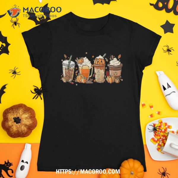 Halloween Pumpkin Latte Drink Cup,fall Coffee, Spice Shirt