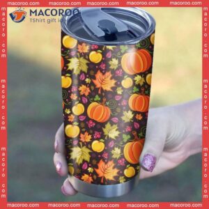 Halloween Pumpkin Pattern Stainless Steel Tumbler