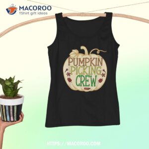 halloween pumpkin picking crew shirt tank top