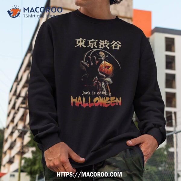 Halloween Pumpkin Pirate Hands Stretch Tokyo Shibuya Costume Shirt, Halloween Gifts For Tweens