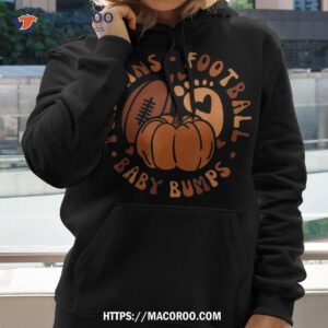 halloween pumpkins football baby bump maternity announcet shirt hoodie