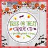 Halloween Round Wooden Sign, For Little Ghouls And Boys, Decoration Gift,trick Or Treat Candy Co Door Sign