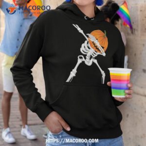 halloween shirt dabbing for boys skeleton pumpkin hoodie