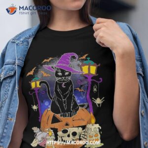 halloween shirts kids black cat pumpkin shirt tshirt