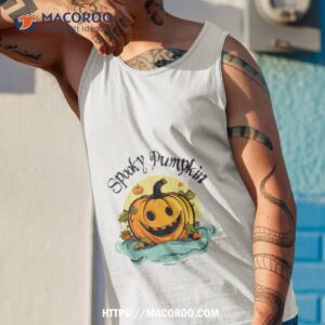 halloween spooky pumpkin shirt tank top 1