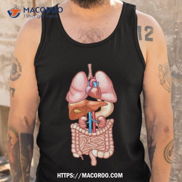 Halloween T Shirt Internal Organ Diagram Anatomy, Small Halloween Gifts