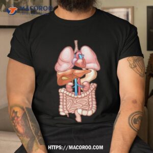 halloween t shirt internal organ diagram anatomy small halloween gifts tshirt