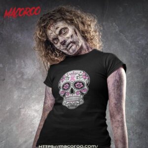 Halloween The Breast Cancer Awareness-sugar Skull T Shirt, Skeleton Masks