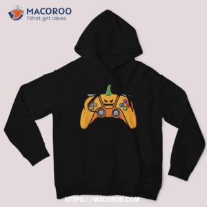 Halloween Video Game Controller With Pumpkin Face Gaming Shirt