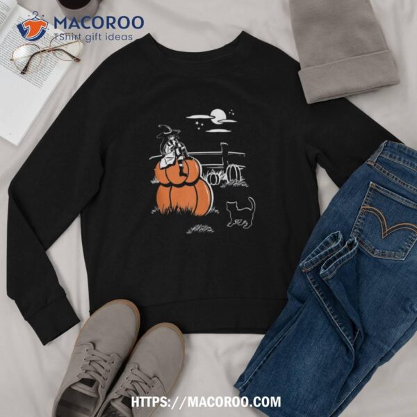 Halloween Witch Perched on a Jack-O-Lantern Tank Top