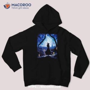 halloween witch starry night van gogh aesthetic painting shirt hoodie