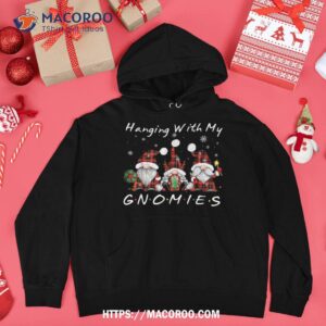 hanging with my gnomies buffalo red plaid christmas gnome shirt santa clause 3 hoodie