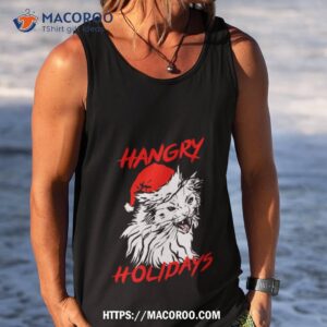 hangry holidays thurston s cat christmas shirt tank top