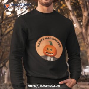 happy dwight shrute the office pumpkin head halloween shirt sweatshirt