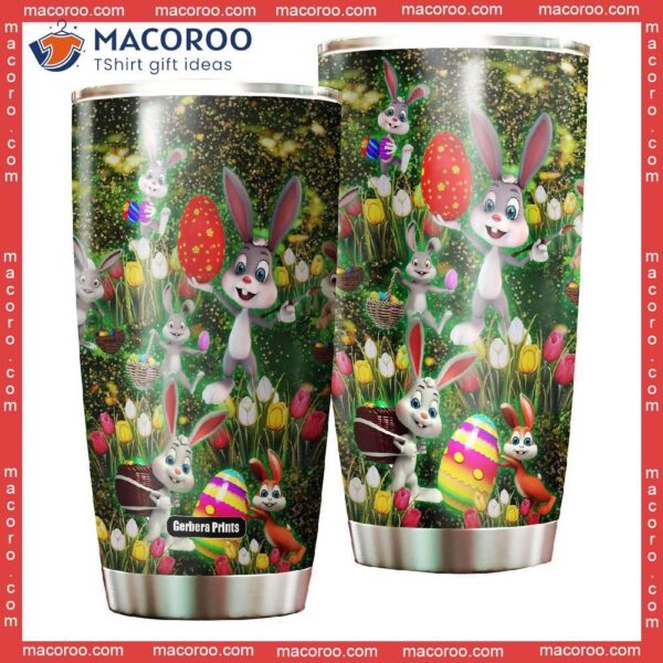 Happy Easter Day Bunny Egg Stainless Steel Tumbler