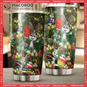 happy easter day bunny egg stainless steel tumbler 1