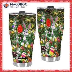 happy easter day bunny egg stainless steel tumbler 2