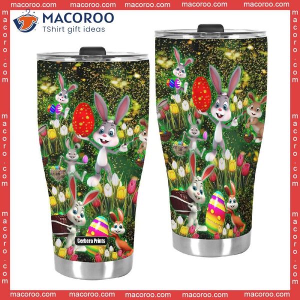 Happy Easter Day Bunny Egg Stainless Steel Tumbler