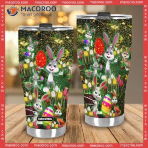 happy easter day bunny egg stainless steel tumbler 3