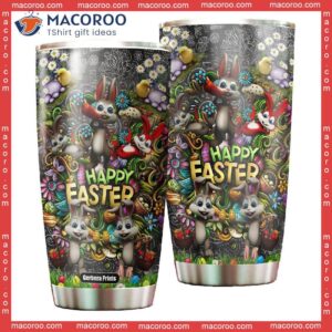 Happy Easter Funny Rabbit Stainless Steel Tumbler