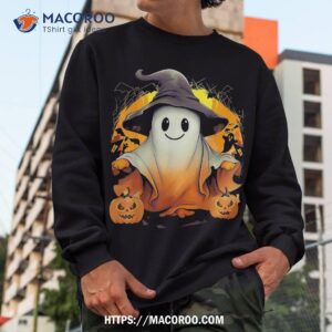 happy halloween cute ghost bat amp pumpkin shirt halloween 5 mask sweatshirt
