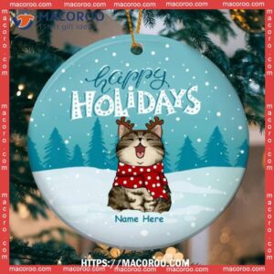 Happy Holiday, Kitty Ornaments