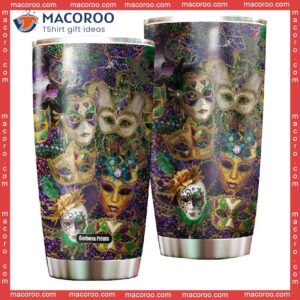 Happy Mardi Gras Stainless Steel Tumbler