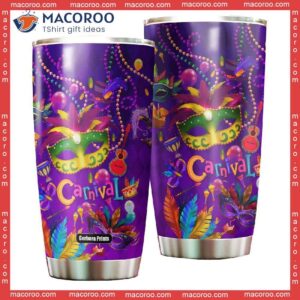 Happy Mardi Gras Stainless Steel Tumbler